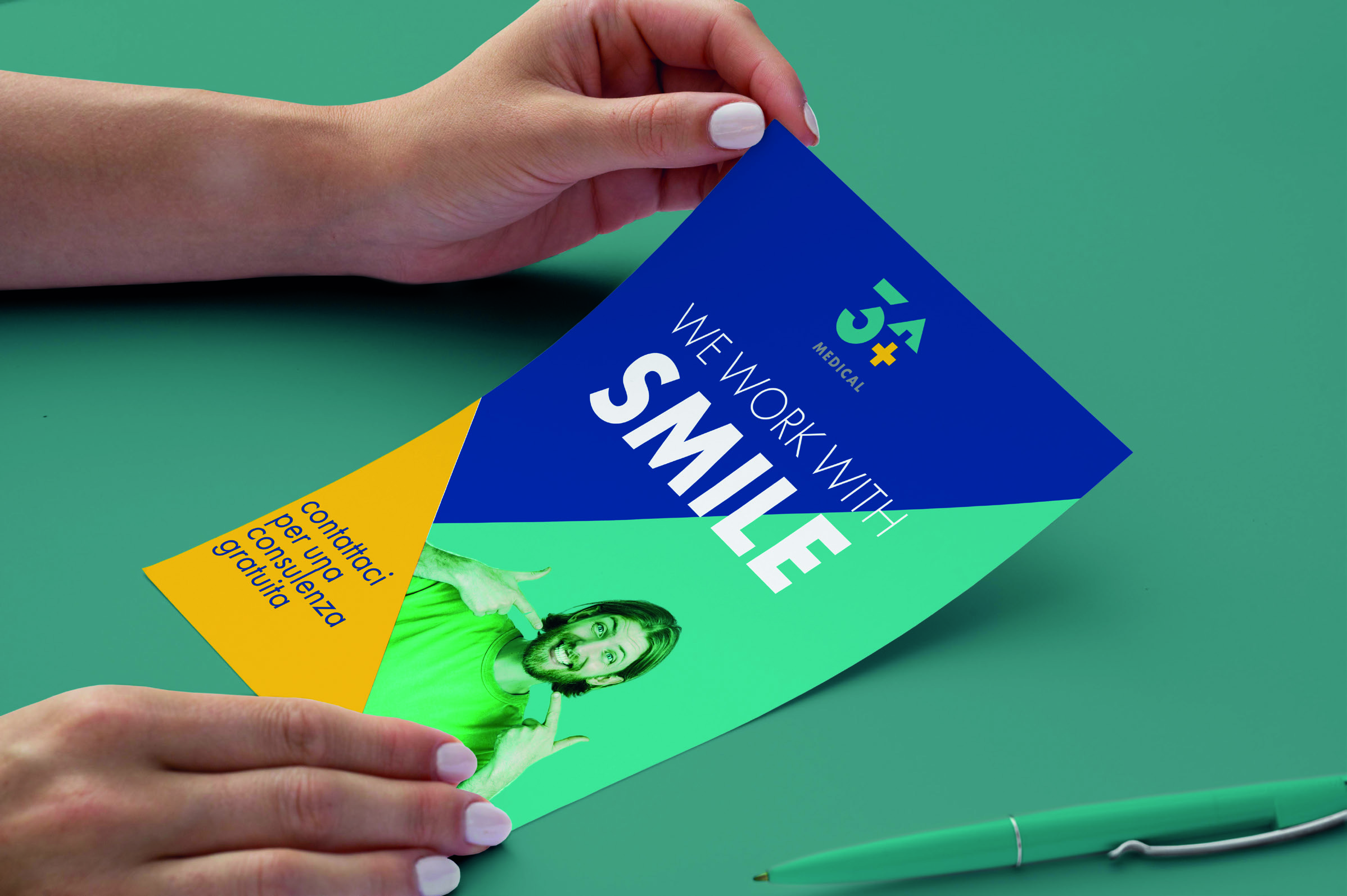 Esempio dimostrativo di brochure e materiali coordinati della presentazione 3A COMUNICA